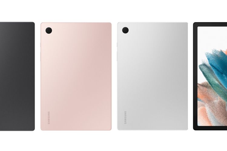 Samsung Galaxy Tab A8 hadir dalam tiga varian warna.