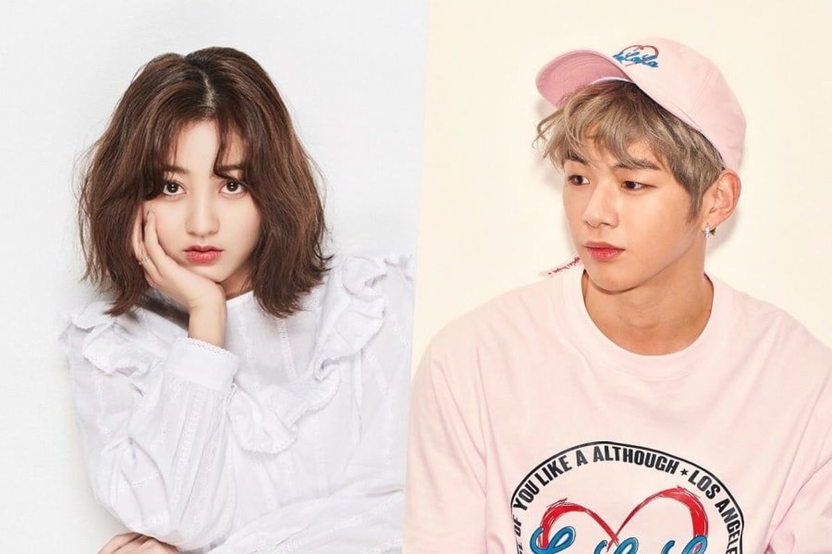 Jihyo TWICE (kiri) dan Kang Daniel