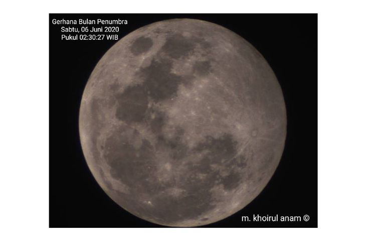 Gerhana Bulan Penumbra, 6 Juni 2020
