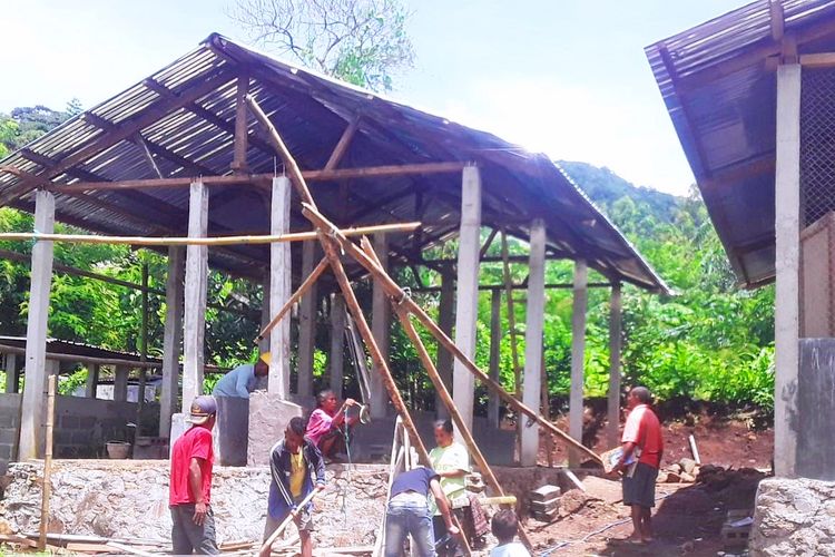 Pembangunan unit pengolahan pupuk organik (UPPO)  di Kabupaten Ende, Nusa Tenggara Timur (NTT).