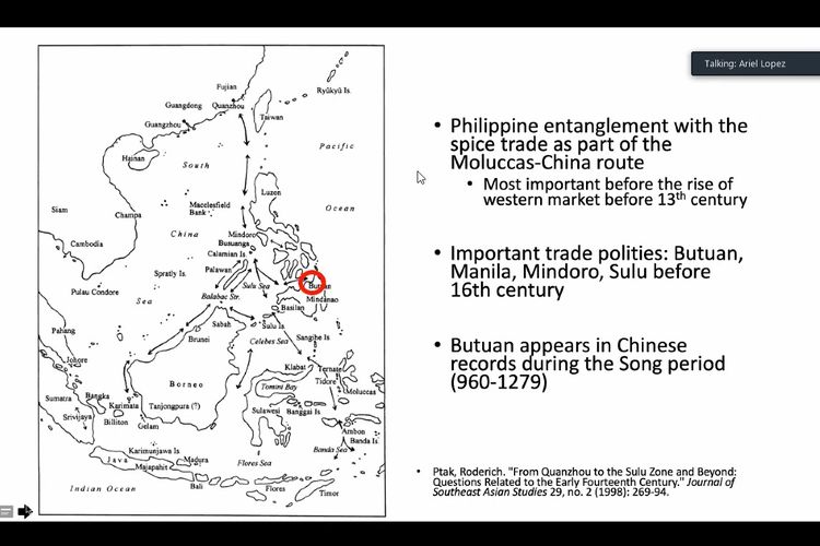 Butuan yang jadi salah satu lokasi penting dalam perdagangan rempah di jalur rempah antara Indonesia-Filipina-China
