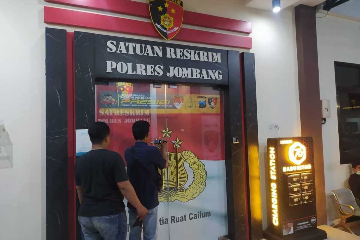Ruang pemeriksaan pada Satuan Reserse Kriminal Polres Jombang, Jawa Timur.