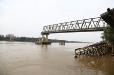 Aktivitas Warga Muba Lumpuh Usai Jembatan P6 Roboh Dihantam Tugboat Batu Bara