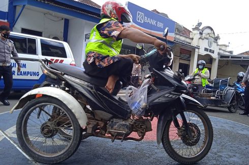 Difabel Pengendara Motor di Lampung Kini Tidak Lagi Takut Kena Tilang