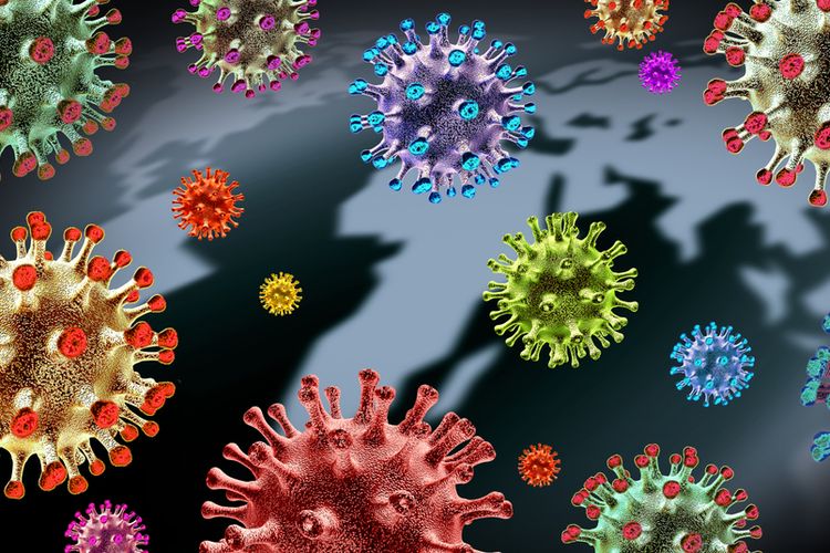 Ilustrasi varian baru Covid-19 diumumkan WHO sebagai Variant of Interest. Varian Lambda adalah varian virus corona dari Peru yang pertama kali teridentifikasi pada Agustus 2020.