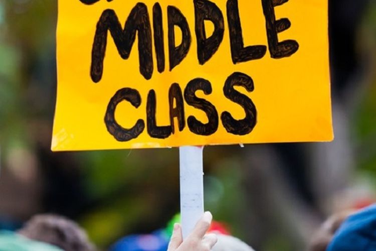 Ilustrasi kelas menengah. 
