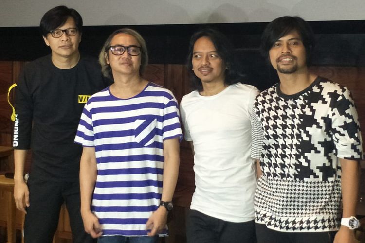 GIGI mengadakan jumpa pers Konser 25 Tahun di kawasan Kemang, Jakarta Selatan, Selasa (26/3/2019).