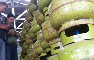 Tumpukan gas 3 kilogram mulai banyak kembali di Tasikmalaya setelah sempat mengalami kelangkaan, Rabu (24/8/2016).