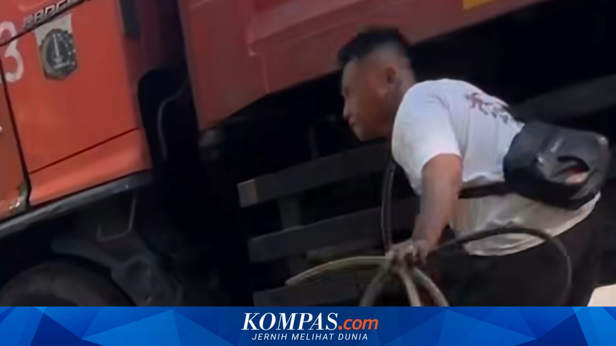 Viral Sopir Truk Sampah Curi 20 Liter BBM dari Kendaraan Dinas LH di Jakut