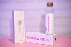 Kolaborasi Virgil Abloh x Evian dalam Botol Kaca 