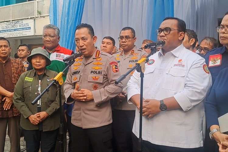 Kapolri Mau Jadi Jembatan Aspirasi Koalisi Buruh soal RUU Ketenagakerjaan