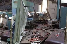 Diguncang Gempa Malang, Atap Bangunan RSUD Mardi Waluyo Blitar Ambrol