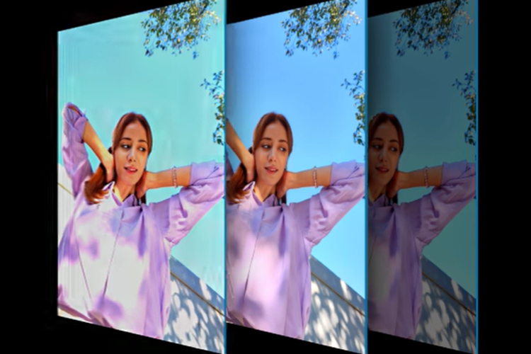 Ilustrasi teknologi penggabungan gambar Isocell HP5 untuk menghasilkan gambar HDR tajam.