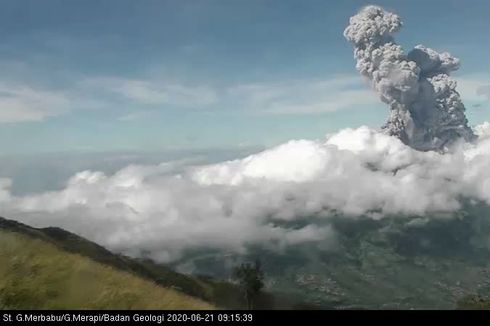 Merapi Kembali Erupsi 21 Juni, Tercatat Sudah 10 Kali Sepanjang 2020