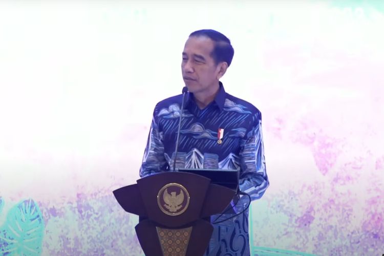 Jokowi saat membuka Apeksi, Jumat (15/12/2023)