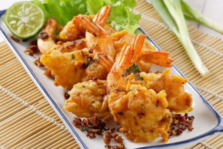 Udang goreng cabai bawang. 