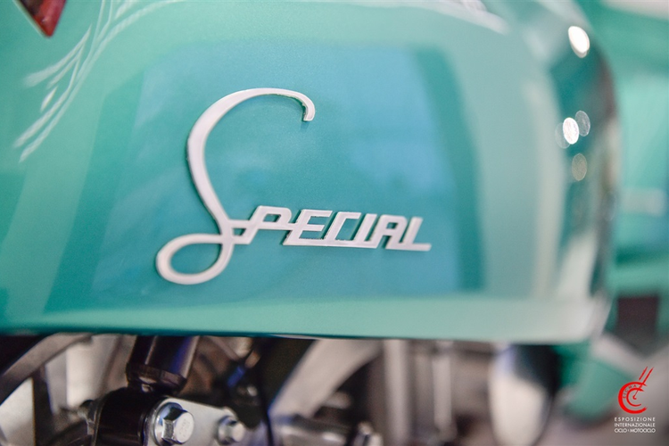 Motor konsep Lambretta G325 Special atau G-Special di EICMA 2019 di Milan, Italia