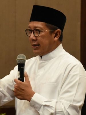 Menteri Agama Republik Indonesia Lukman Hakim Saifuddin di Bekasi, Minggu (11/11/2018).
