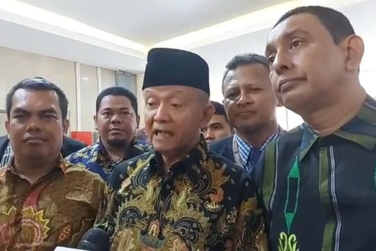 Wakil Ketua Umum Majelis Ulama Indonesia (MUI) Anwar Abbas di Lobi Bareskrim Mabes Polri, Jakarta, Kamis (31/8/2023).