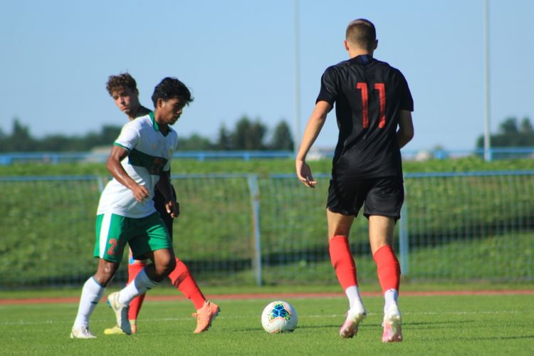 Laga timnas U19 Indonesia vs Kroasia, Sabtu (8/9/2020).