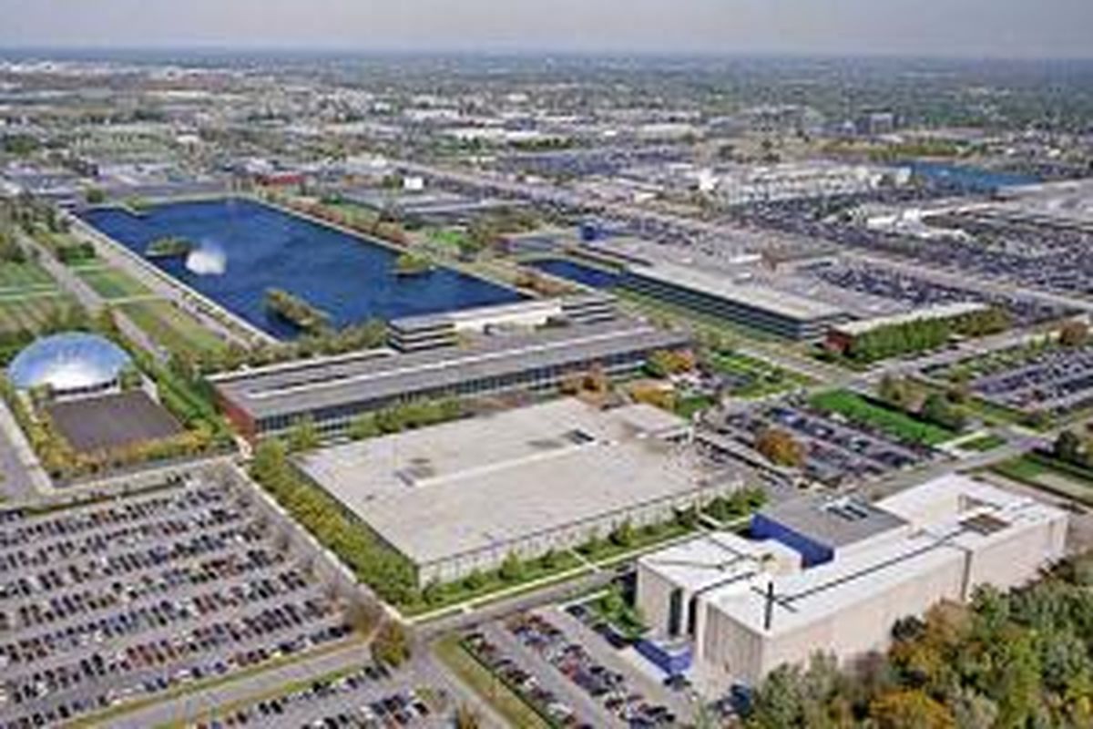Pusat riset dan pengambangan terbesar GM di Warren, Michigan, AS.