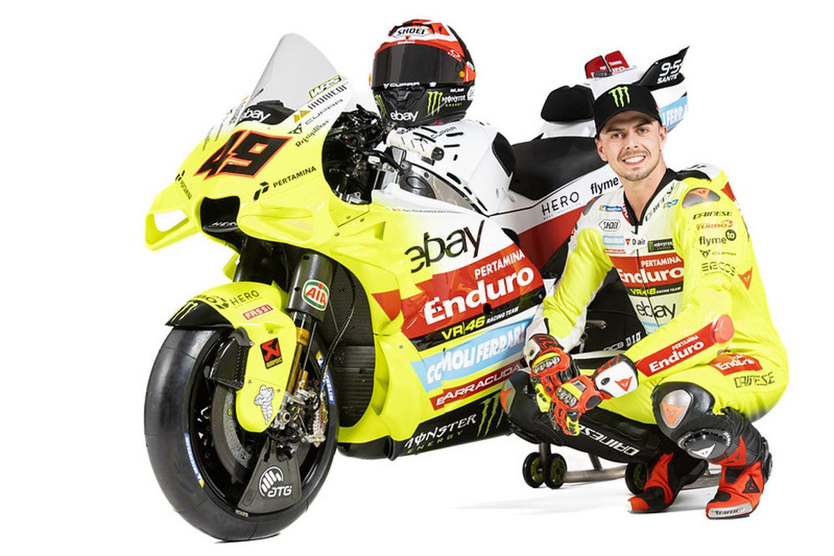 Fabio Di Giannantonio dengan seragam Pertamina Enduro VR46 Racing Team