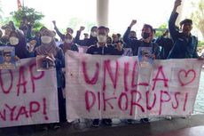 Mahasiswa Unila Demo Kasus Korupsi Rektor: Kami Malu...