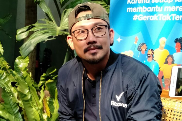 Denny Sumargo saat diwawancarai di kawasan Blok M, Jakarta, Rabu (4/12/2019)