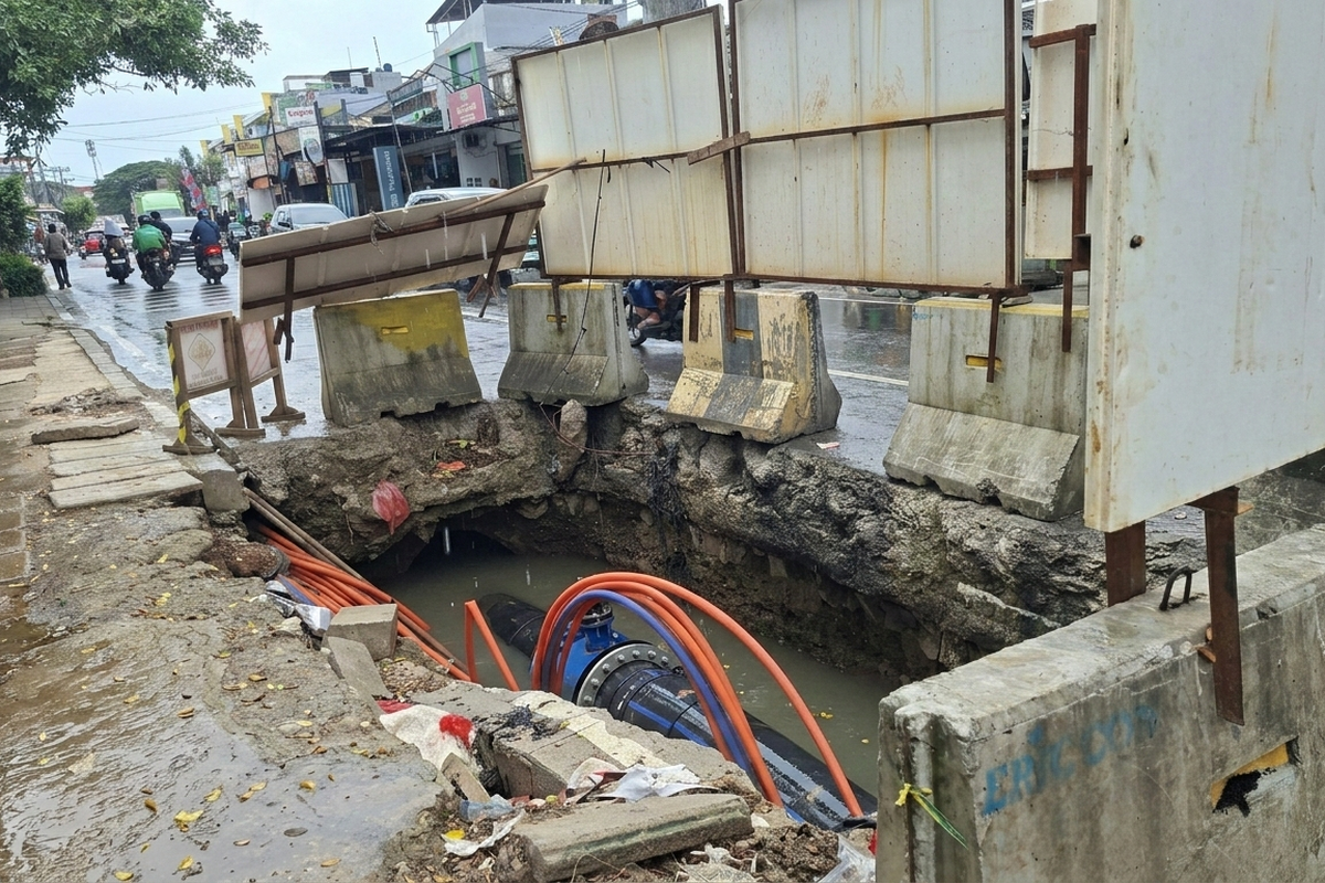 Bantahan PAM Jaya Soal Galian di Kalideres yang Dianggap Mangkrak