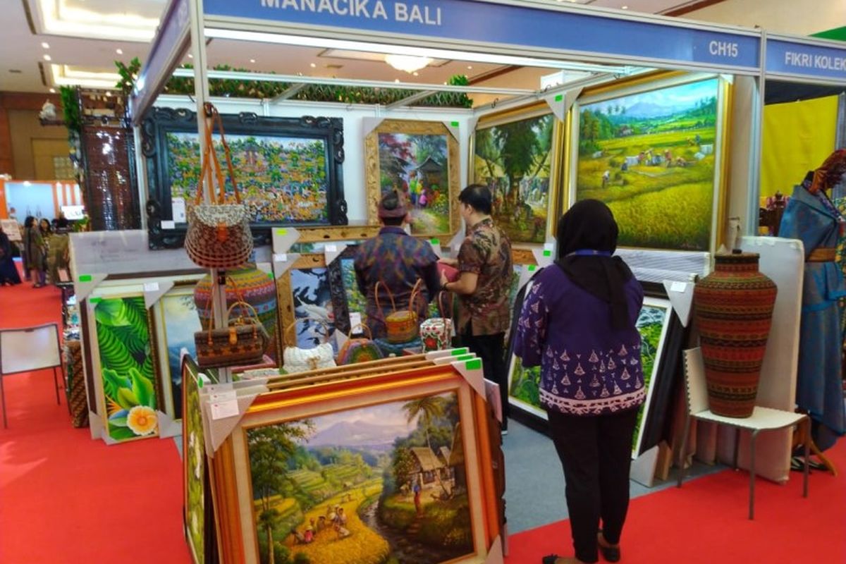 Booth Manacika Art Gallery di Indocraft 2020