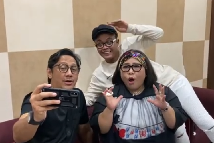 Andre Taulany, Sule, dan Nunung dalam sebuah vlog di akun YouTube SULE Channel.