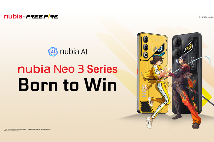 Ilustrasi kolaborasi Nubia dengan game Free Fire