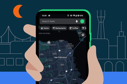 Mode Gelap Resmi Hadir di Google Maps Versi Android