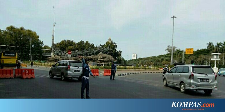 Ada Aksi Unjuk Rasa, Jalan Medan Merdeka Barat Ditutup - Kompas.com - Megapolitan Kompas.com