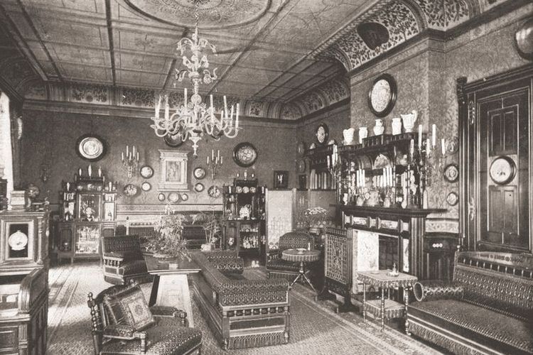 Ruang pagi di Clarence House Tahun 1849.