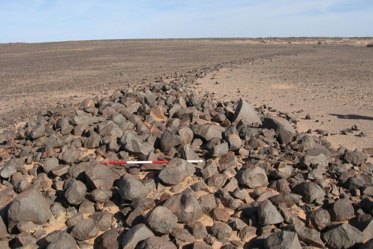 Salah satu struktur batu yang ditemukan para peneliti