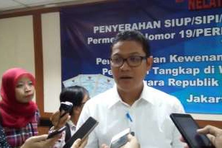 Plt. Dirjen Perikanan Tangkap M Zulficar Mochtar di Kantor Kementerian Kelautan dan Perikanan, Jakarta, Rabu (22/6/2016)