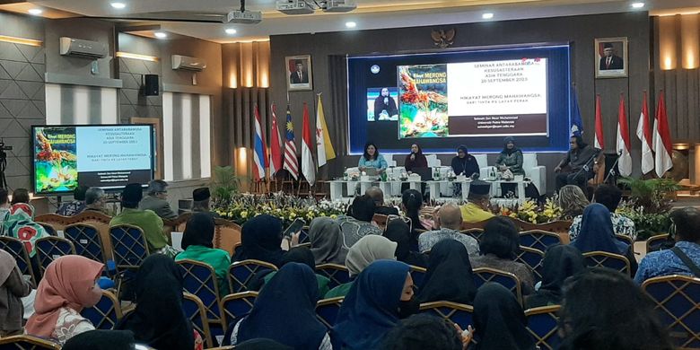 Sejumlah pembicara dari negara-negara anggota Majelis Sastra Asia Tenggara (Mastera) memaparkan makalah dalam Seminar Antarbangsa Kesusastraan Asia Tenggara pada Rabu (20/9/2023) di Jakarta.