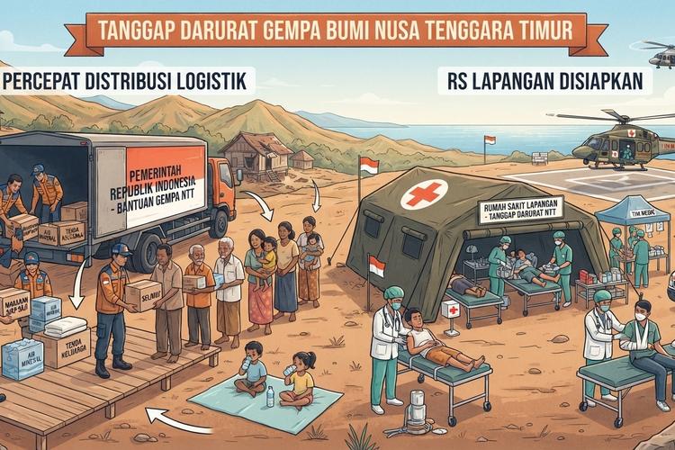 Gempa NTT: Percepat Distribusi Logistik hingga RS Lapangan Disiapkan
