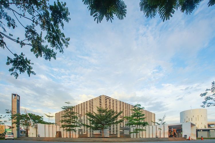 Ilustrasi Masjid Kubus, Bandung
