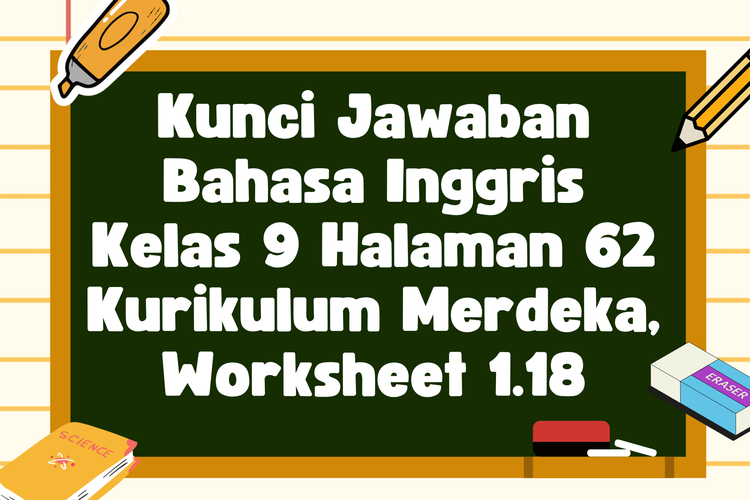 Kunci Jawaban Bahasa Inggris Kelas 9 Halaman 62 Kurikulum Merdeka, Worksheet 1.18