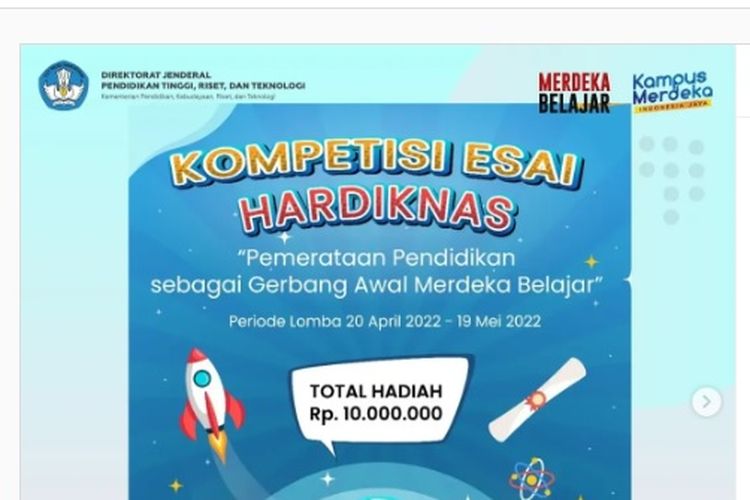 Kompetisi Esai Hardiknas 2022