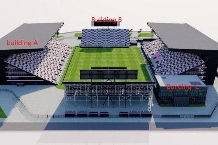 Desain Indonesia Stadium yang akan dibangun Bosowa untuk PSM Makassar. Bosowa menyiapkan Rp 400 miliar untuk bangun stadion berstandar FIFA.