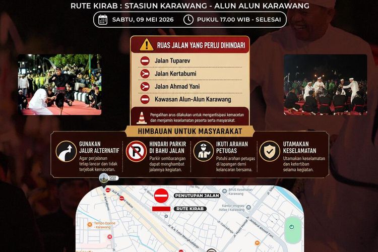 Ada Kirab Budaya Napak Tilas Pajajaran di Karawang Besok, Berikut Rekayasa Lalu Lintasnya