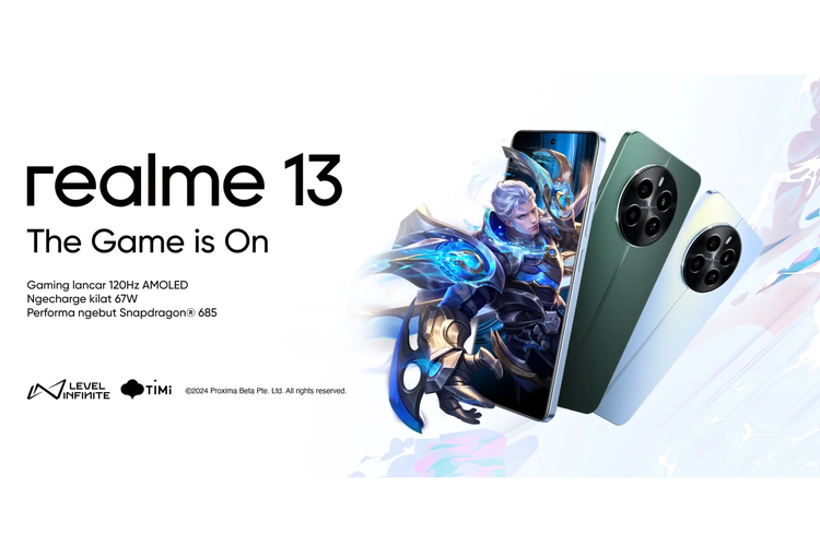 Realme 13 hadir dengan membawa pengalaman gaming yang dimaksimalkan untuk anak muda.