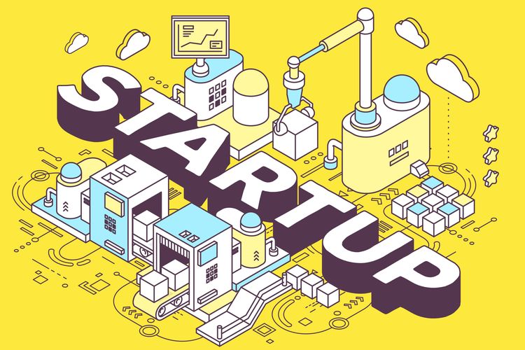 Ilustrasi startup.