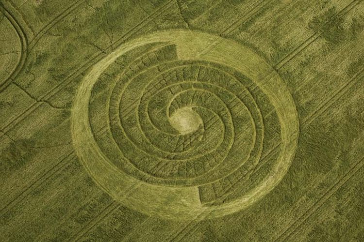Foto Mengungkap Crop Circle Fenomena Seni Hoaks Paling Misterius