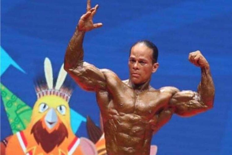 Iwan Samurai merajai binaraga kelas 75 kg putra di PON Papua 2021