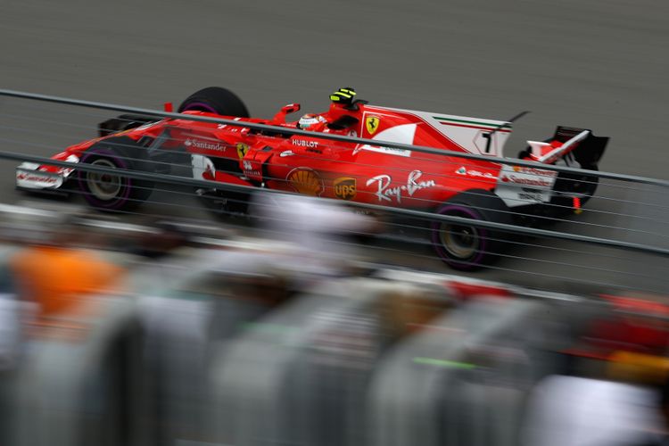 Pebalap Scuderia Ferrari, Kimi Raikkonen, menjalani sesi latihan GP Kanada di Sirkuit Gilles Villeneuve, Montreal, Kanada, Jumat (9/6/2017) waktu setempat atau Sabtu dini hari WIB.