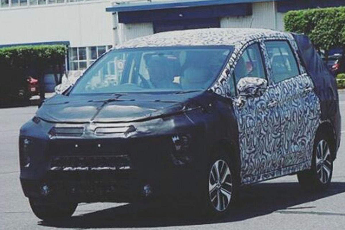 MPV Mitsubishi tertangkap kamera di Jepang